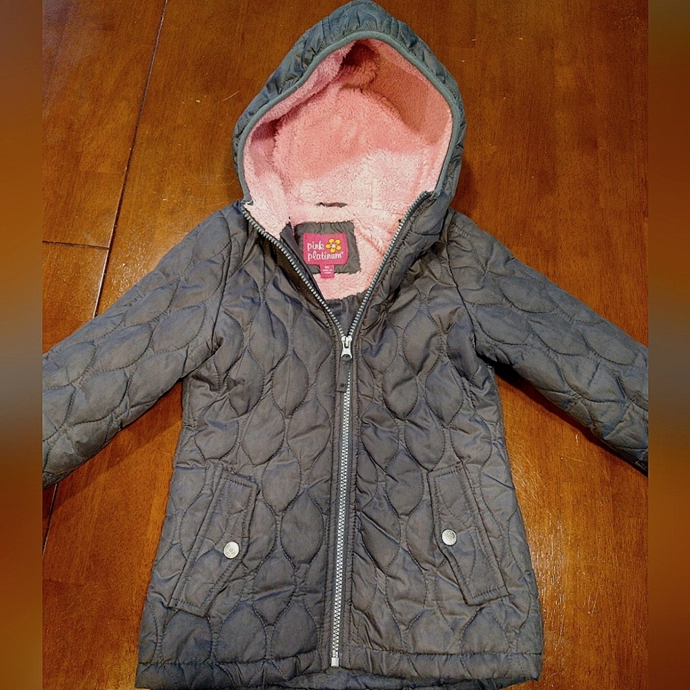 2/$20 Gray quilted jacket By Pink Platinum